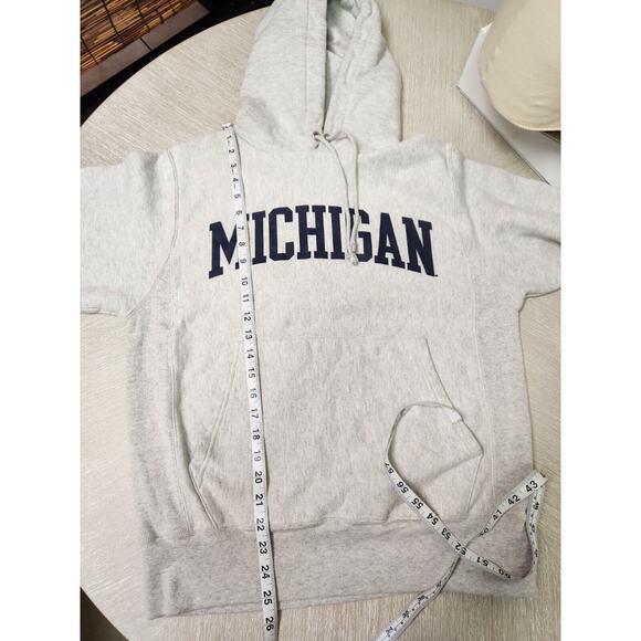 Vtg Champion Reverse Weave University of Michigan Wolverines Hoodie Adult Small - Picture 5 of 9